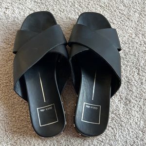Dolce Vita Black Women's Slide Sandals